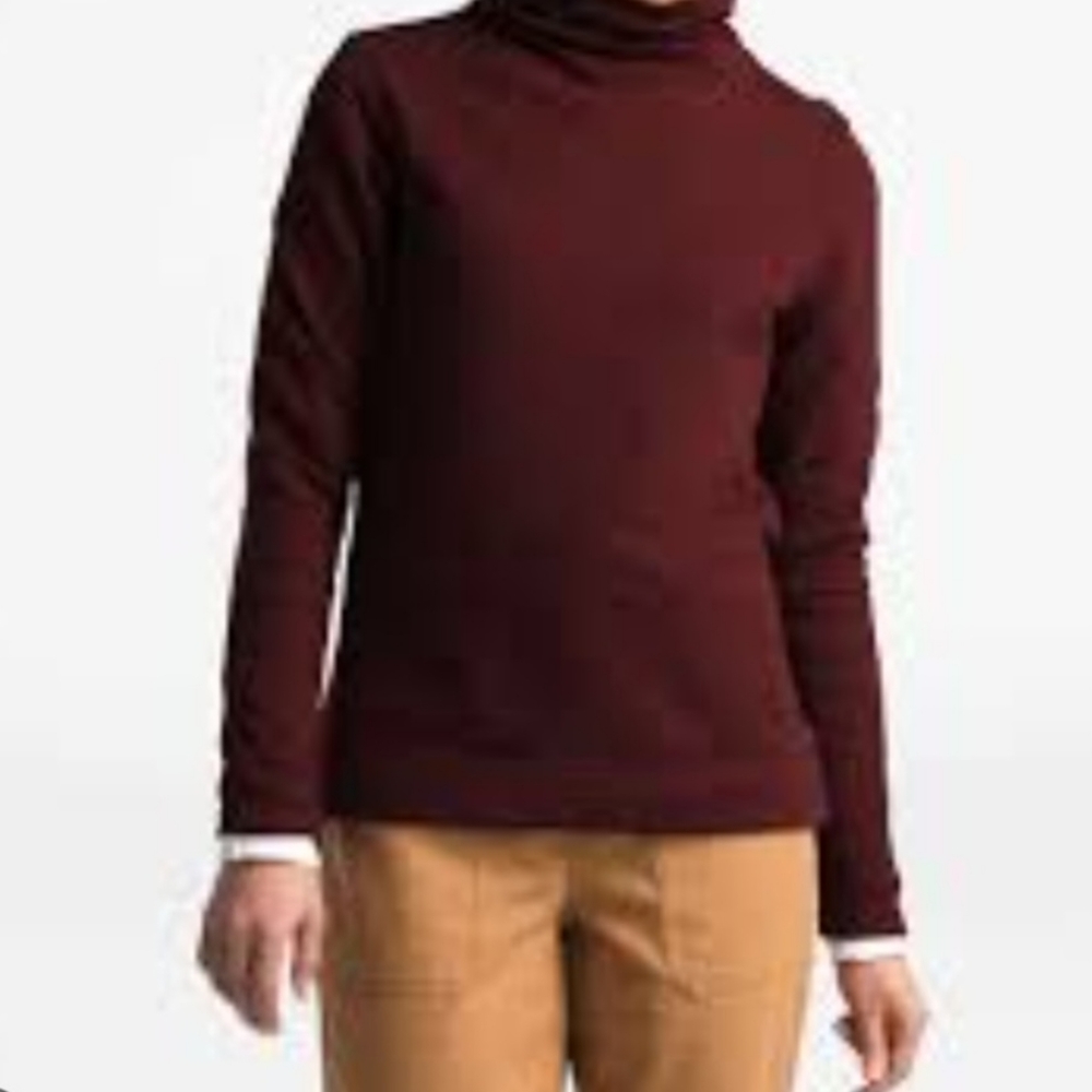 NWT, North Face Hayes Funnel Neck Top, Garnet, Size L